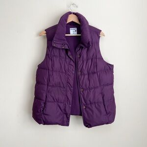 Old Navy Women's Deep Purple Quilted Vest